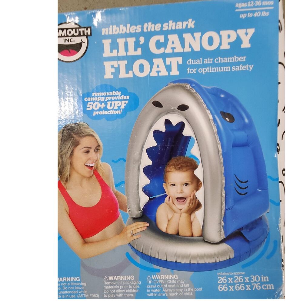 New Big Mouth Shark canopy float inflatable